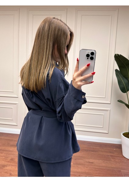 Kemerli Modal Takım - Lacivert fiyatları