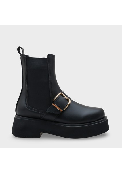 Gennie Yuvarlak Burunlu Yandan Trak Tabanlı Kadın Bot fiyatları