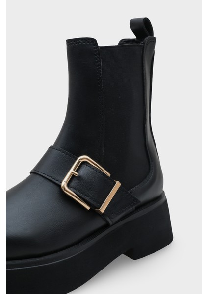 Gennie Yuvarlak Burunlu Yandan Trak Tabanlı Kadın Bot modelleri