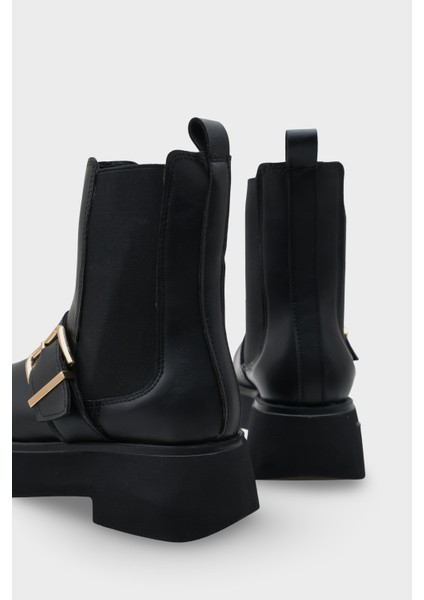 Gennie Yuvarlak Burunlu Yandan Trak Tabanlı Kadın Bot fırsatları