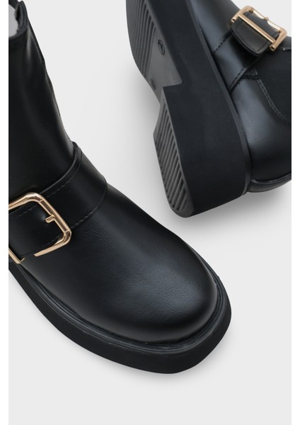 Gennie Yuvarlak Burunlu Yandan Trak Tabanlı Kadın Bot indirimleri