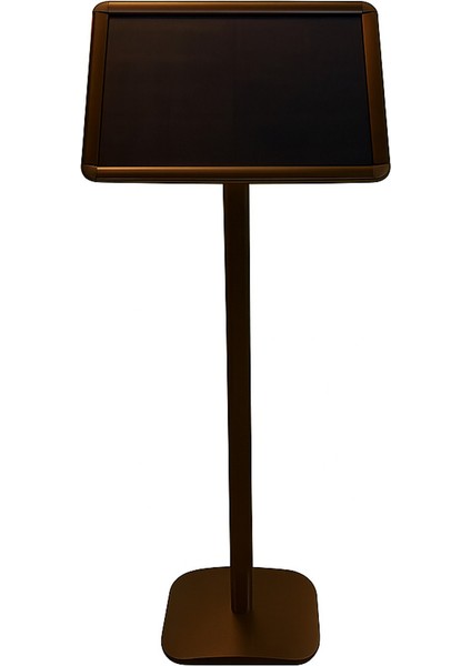 A3 Bronz Renk Ayaklı Alüminyum Gönye Yönlendirme Menü Panosu Yönlendirme 30X42X110CM