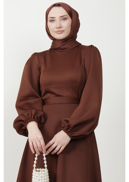 Ronay Tesettür Elbise Kahve indirimleri