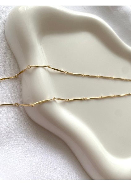 Alpjewel Twist Kararmaz Zincir Kolye Xupıng