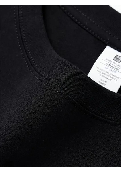 Geniş Kesim Pamuklu Tişört - "gandhı The Project" Baskılı, Siyah, Rahat Kesim, Kısa Kollu, Günlük Kıyafet, Her Gün Giyilebilecek Tişört- Siyah indirimleri