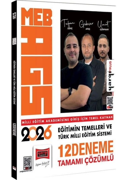 Yargı 2026 Meb Ags Eğitimin Temelleri ve Türk Milli Eğitim Sistemi Tamamı Çözümlü 12 Deneme