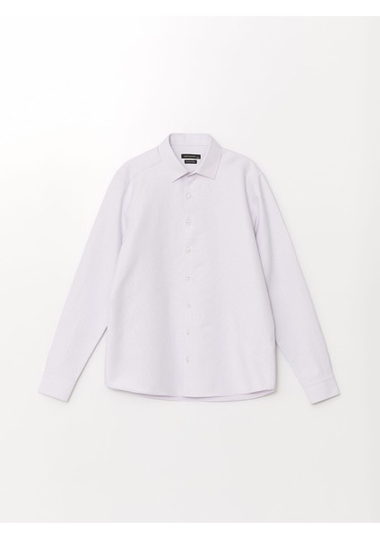 Yeni Sezon Slim Fit Uzun Kollu Armürlü Erkek Gömlek indirimleri