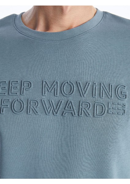 Yeni Sezon Bisiklet Yaka Uzun Kollu Erkek Kalın Sweatshirt modelleri