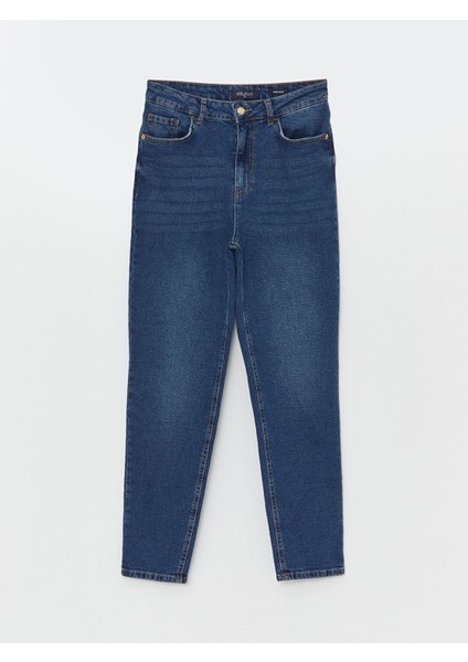 Yeni Sezon Yüksek Bel Slim Mom Kadın Jean Pantolon indirimleri