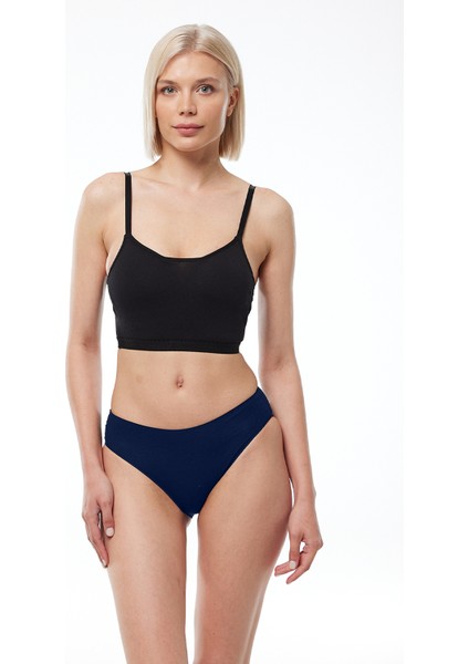 Kadın Renkli 6 Lı Paket Modal Dar Kalıp Ara Bel Slip Külot 187 fırsatları