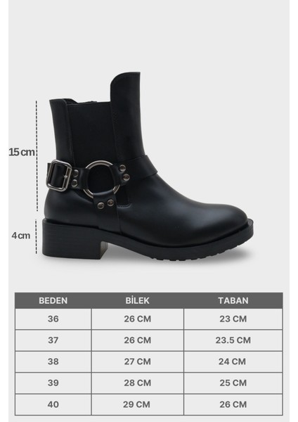 Lianne Metal Aksesuarlı Lastikli Motorcu Bot