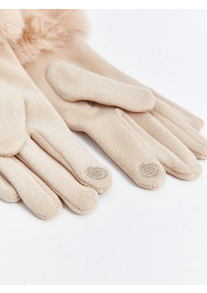 Yeni Sezon Kürklü Kadın Eldiven modelleri