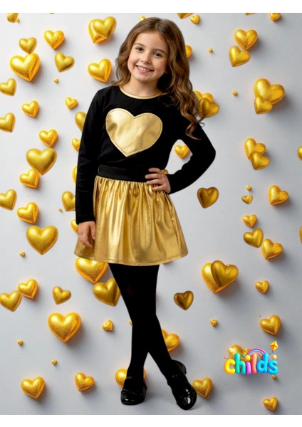 Alt Üst Takım Siyah Uzun Kol Iki Iplik Ince Şardonsuz Üst Parlak Likralı Gold Etek. modelleri