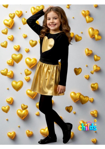 Alt Üst Takım Siyah Uzun Kol Iki Iplik Ince Şardonsuz Üst Parlak Likralı Gold Etek. indirimleri