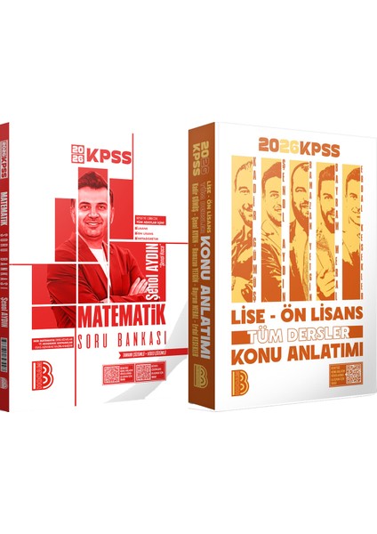 2026 Kpss Lise Ön Lisans Tüm Dersler Konu - 2026 Kpss Matematik Tamamı Çözümlü Soru Bankası
