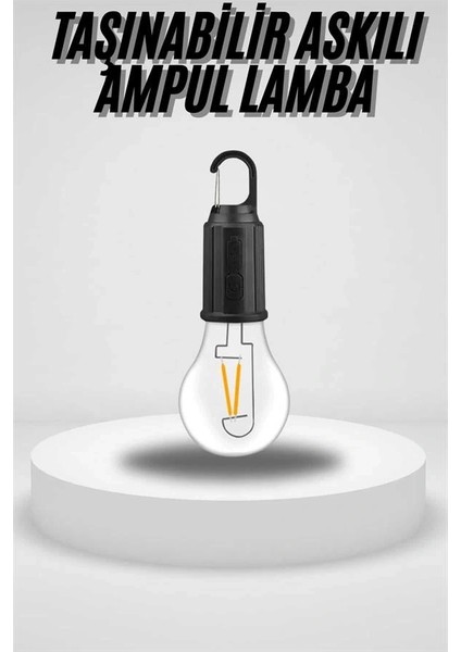 Taşınabilir Askılı Ampul Kamp Lambası Askılı Type-C Şarjlı Bahçe Lambası fiyatları