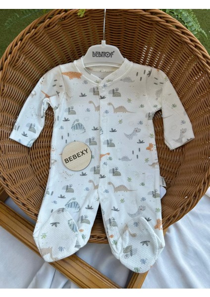 Dinozor Baskılı Bebek Tulumu fiyatları