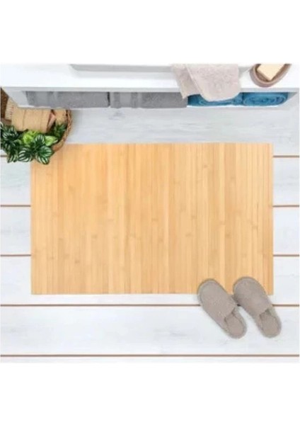 Heyf Bambu Banyo Matı Kaydırmaz Çok Amaçlı Mat 70X45 cm
