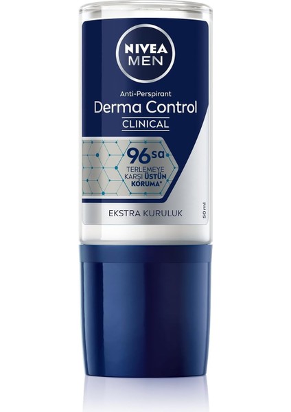 Nıvea Men Erkek Roll On Deodorant Derma Control Clinical 50 Ml,96 Saat Üstün Koruma,anti-Perspirant,c Vitamini,ekstra Kuruluk modelleri