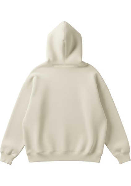 Martılar Baskılı Unisex Boxy Fit Hoodie Sweatshirt fiyatları