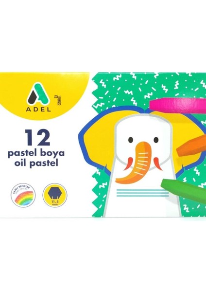 Adel Pastel Boya 12 Renk