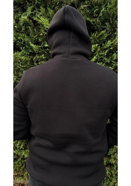 %100 Pamuk 3 Iplik Kapşonlu Sweatshirt