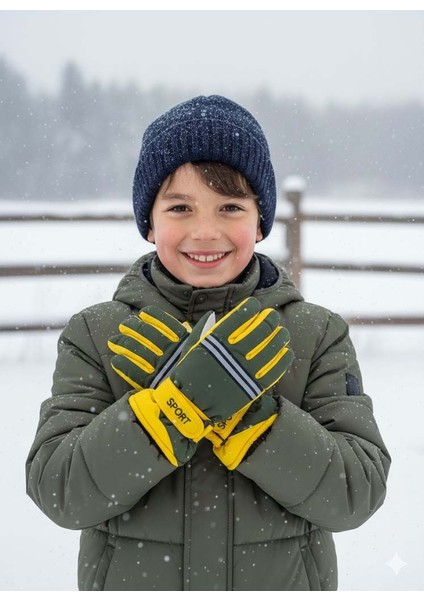 Kitti 422-18 9-14 Yaş Kar Kayak Eldiveni