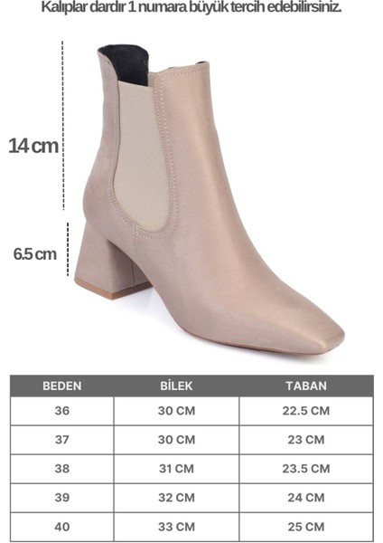 Ronny Sivri Burunlu Yandan Lastikli Kadın Bot