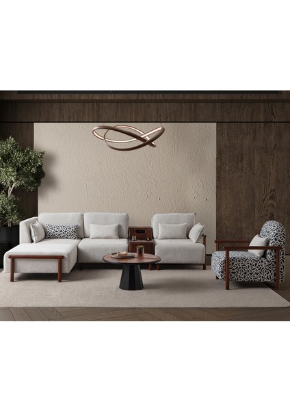 Soft Dinlenme Köşe-Berjer Takımı Ses Sistemli Sol