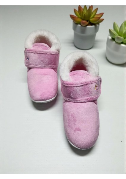 Çocuk Tam Ortopedik Cırtlı Kürklü Kreş Anaokulu Ev Panduf Bot fiyatları