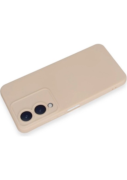 Newface Vivo Y17S Kılıf Nano Içi Kadife Silikon - Pudra modelleri