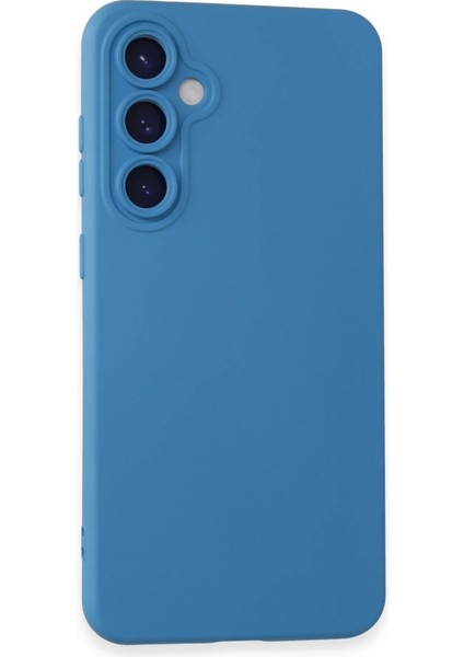 Newface Samsung Galaxy S24 Kılıf Nano Içi Kadife Silikon - Mavi