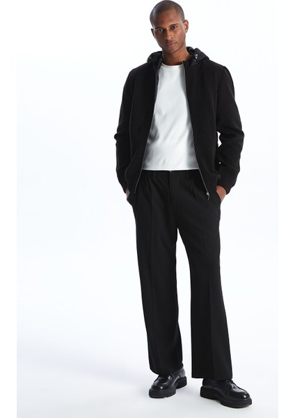 Yeni Sezon Standart Kalıp Kapüşonlu Erkek Triko Hırka modelleri