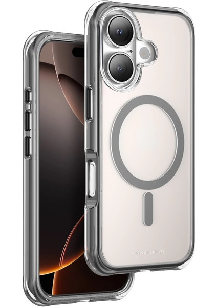 Onegif Apple Iphone 16 Hulk Magsafe Kapak - Siyah