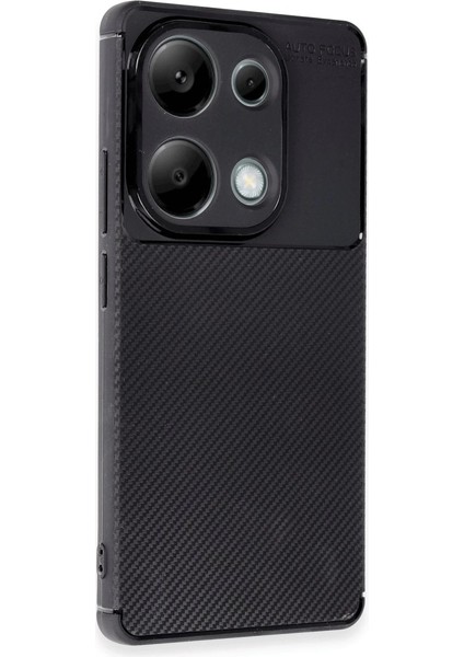 Newface Xiaomi Redmi Note 13 Pro 4g Kılıf Auto Focus Karbon Kapak - Siyah fiyatları