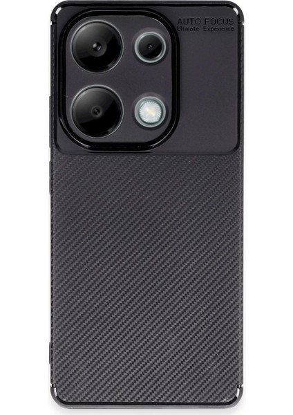 Newface Xiaomi Redmi Note 13 Pro 4g Kılıf Auto Focus Karbon Kapak - Siyah fırsatları
