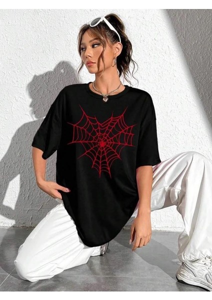 Baskılı Kadın T-Shirt - Siyah modelleri