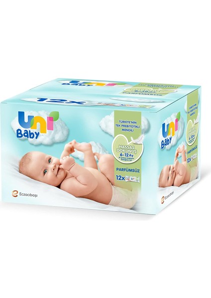 Uni Baby Hassas Dokunuş Islak Mendil 12*52 Yaprak modelleri