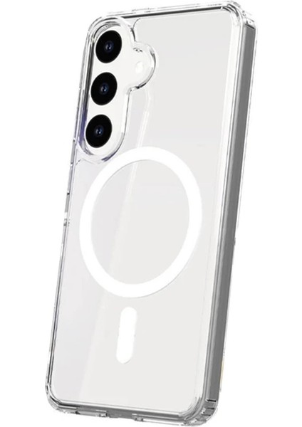 Newface Samsung Galaxy S24 Kılıf Magneticsafe Şeffaf Silikon - Şeffaf fiyatları