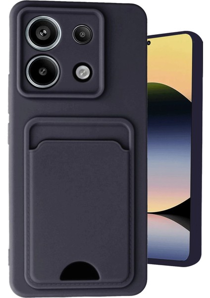 Newface Xiaomi Redmi Note 13 Pro 5g Kılıf Kelvin Kartvizitli Silikon - Siyah