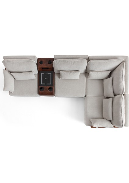 Soft Medium Köşe Takımı Ses Sistemli Sağ