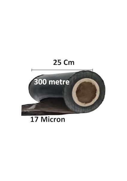 Tify Palet Siyah Dilimli Streç 25 cm 17 Mic. 1000GR / 300MT. Siyah 2 Adet modelleri