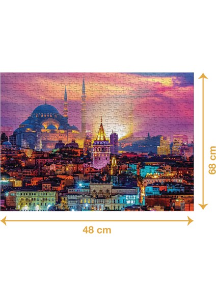 Istanbul - 1000 Parçalı Puzzle - 48 x 68 cm fiyatları