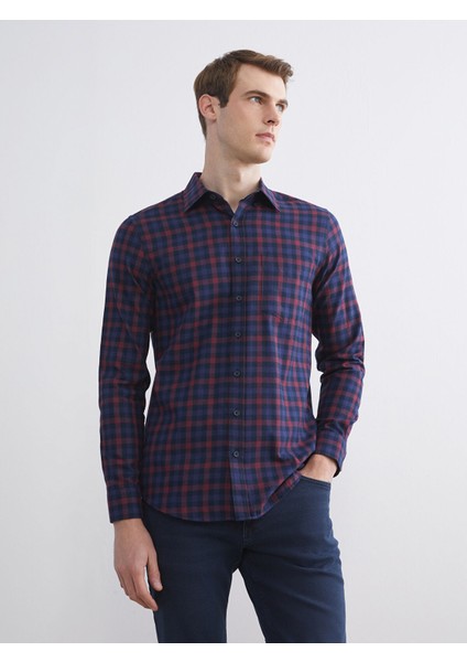 Yeni Sezon Ekose Gabardin Erkek Gömlek