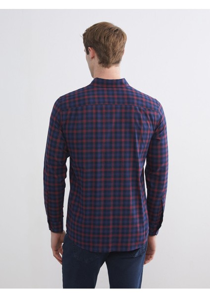 Yeni Sezon Ekose Gabardin Erkek Gömlek fırsatları