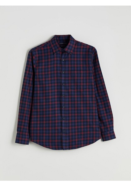 Yeni Sezon Ekose Gabardin Erkek Gömlek indirimleri