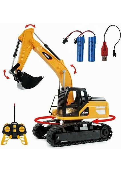 Kumandalı Full Fonksiyon Şarjlı Paletli Kepçeli Rc Ekskavatör fiyatları