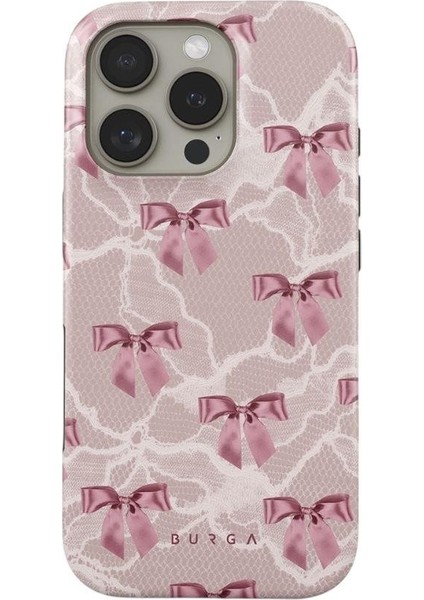 Iphone Uyumlu Burga Çift Tabanlı Dayanıklı Ballerina Desenli Kılıf