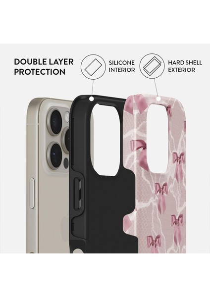 Iphone Uyumlu Burga Çift Tabanlı Dayanıklı Ballerina Desenli Kılıf fiyatları