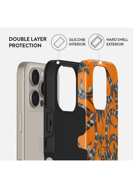 Iphone Uyumlu Burga Çift Tabanlı Dayanıklı Bitter Apricot Desenli Kılıf fiyatları